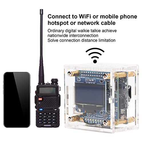 KUIDAMOS Duplex Hotspot Board, Hotspot Module Solve Distance Limitation Digital Fast Heat Dissipation with USB Cable for Walkie Talkie Modem