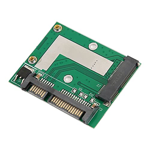 BOTEGRA MSATA SSD to 2.5in SATA Card, Mini Pcie SSD Adapter 6.0 Gbps PCB Durable Simple Operation Driver Free for Laptop