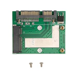 BOTEGRA MSATA SSD to 2.5in SATA Card, Mini Pcie SSD Adapter 6.0 Gbps PCB Durable Simple Operation Driver Free for Laptop