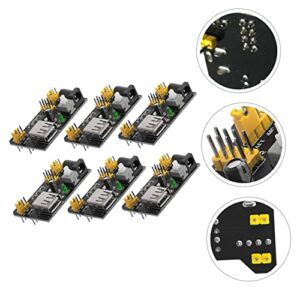 CUBTOL 6pcs Power Module Challah Board USB Breadboard Module Breadboard Repair Supplies Mb102 Breadboard Replacement 3.3v 5v Breadboard Power Supply 3.3v 5v Breadboard Module Dc Supplies