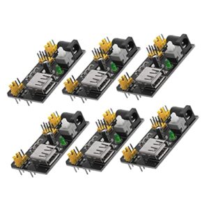 cubtol 6pcs power module challah board usb breadboard module breadboard repair supplies mb102 breadboard replacement 3.3v 5v breadboard power supply 3.3v 5v breadboard module dc supplies