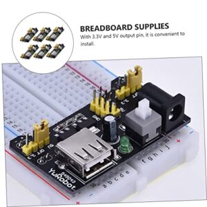 CUBTOL 6pcs Power Module Challah Board USB Breadboard Module Breadboard Repair Supplies Mb102 Breadboard Replacement 3.3v 5v Breadboard Power Supply 3.3v 5v Breadboard Module Dc Supplies