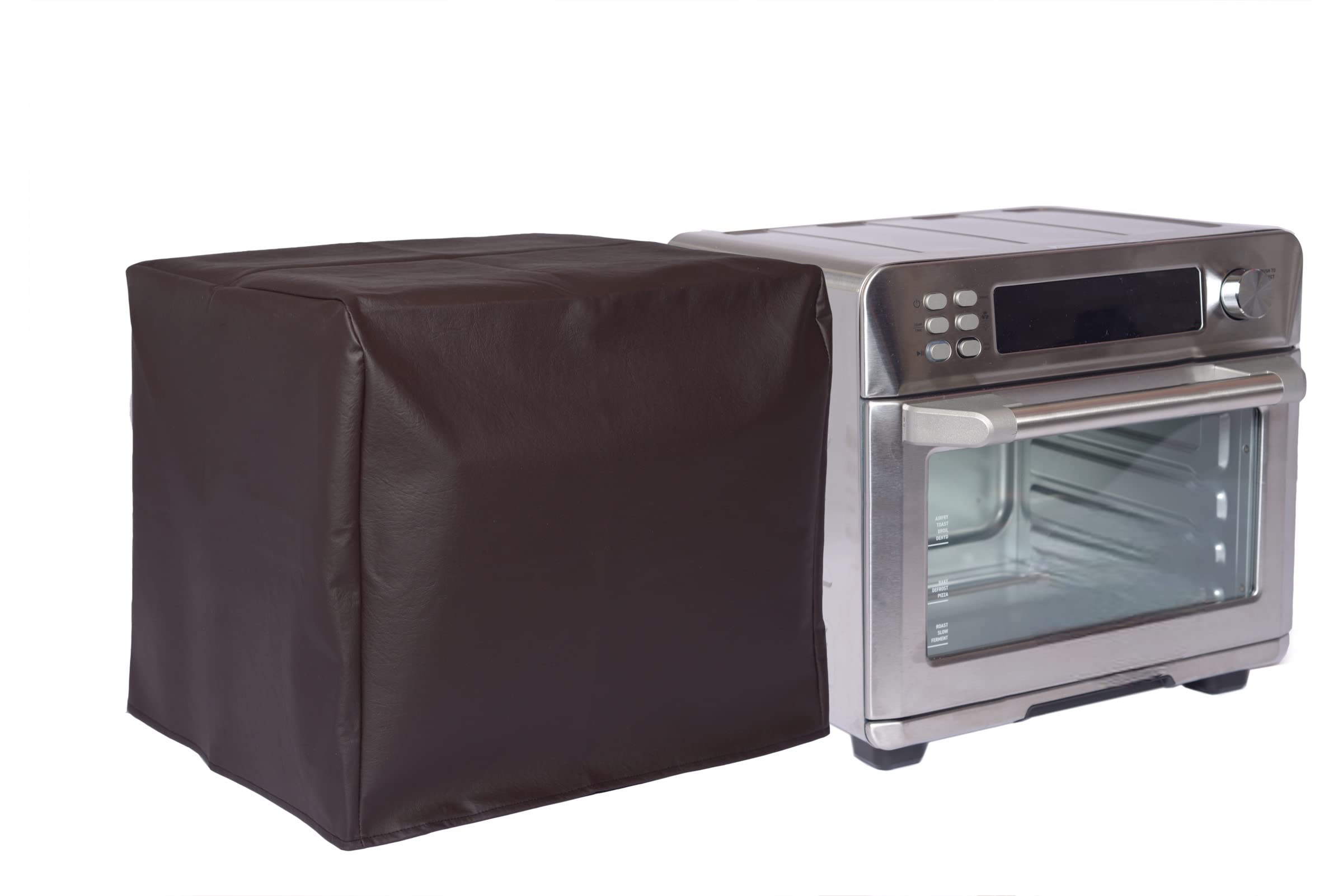 PERFECT DUST COVER, Brown Padded Cover Compatible with Emeril Lagasse Power Air Fryer 360 Model S∙AFO-001 Toaster Oven Standard Size, Double Stitched and Waterproof Cover by The