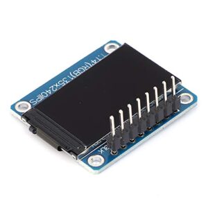 kuidamos tft display screen module, 8p 4-wire spi interface 135x240 28 x 31.4mm screen module 1.14 inches 1.1 x 1.2in diy circuit