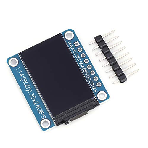 KUIDAMOS TFT Display Screen Module, 8P 4-Wire SPI Interface 135x240 28 x 31.4mm Screen Module 1.14 Inches 1.1 X 1.2in DIY Circuit