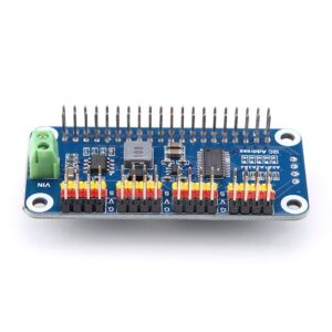 Raspberry Pi Expansion Board,Jadpes Steering Actuator Driver Board 16-Channel 2-Bit Resolution Raspberry Pi PWM Servo Motor IIC Interface Module for Robot