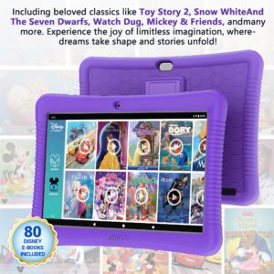 Contixo Kids Tablet, K102 Tablet for Kids and Tablet Sleeve Bag Bundle,10-inch HD, Ages 3-7, Toddler Tablet with Camera, Parental Control, Android 10, 64GB, WiFi, Learning Tablet for Kids - Purple