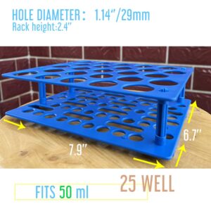 GIFTED LUGAR Detachable 50 ml Centrifuge Vial Rack, Test Tube Rack Holder Storage for Laboratory, 25 Well