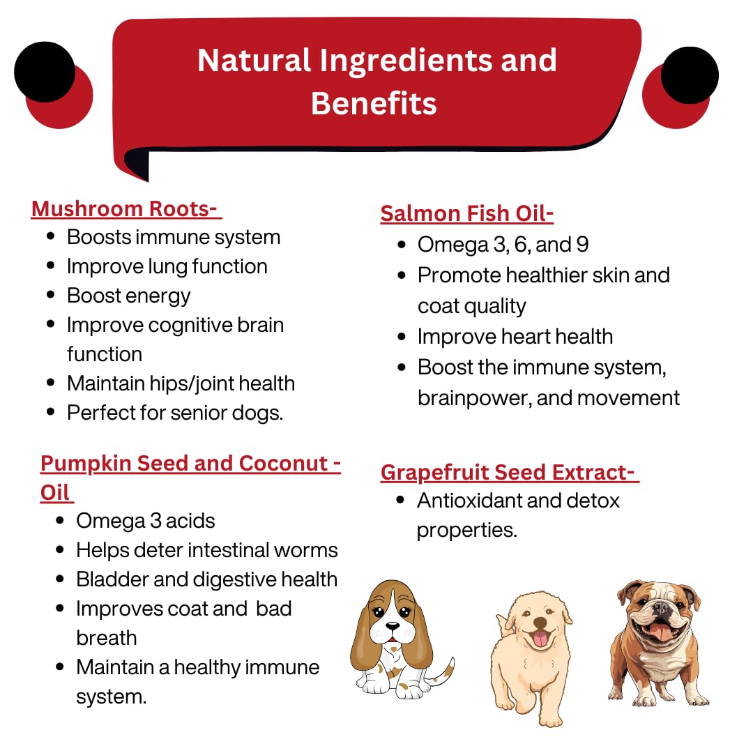 15-in-1 Multivitamin Dog or Cat Chews - Salmon Oil, Immune Support, Heart Health, Hip and Joint Health - 130 Soft Chews