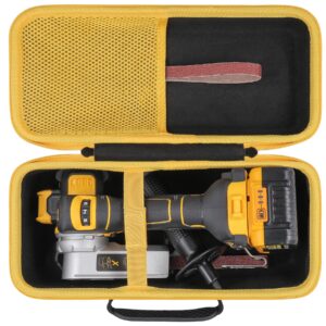 khanka hard travel case replacement for dewalt dcm200b 20v max xr cordless bandfile power tool belt sander,case only.