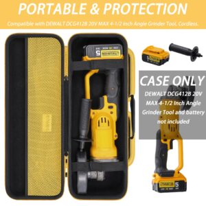 khanka Hard Travel Case Replacement for DEWALT DCG412B 20V MAX 4-1/2 Inch Angle Grinder Tool, Cordless,Case Only.