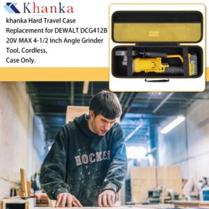 khanka Hard Travel Case Replacement for DEWALT DCG412B 20V MAX 4-1/2 Inch Angle Grinder Tool, Cordless,Case Only.