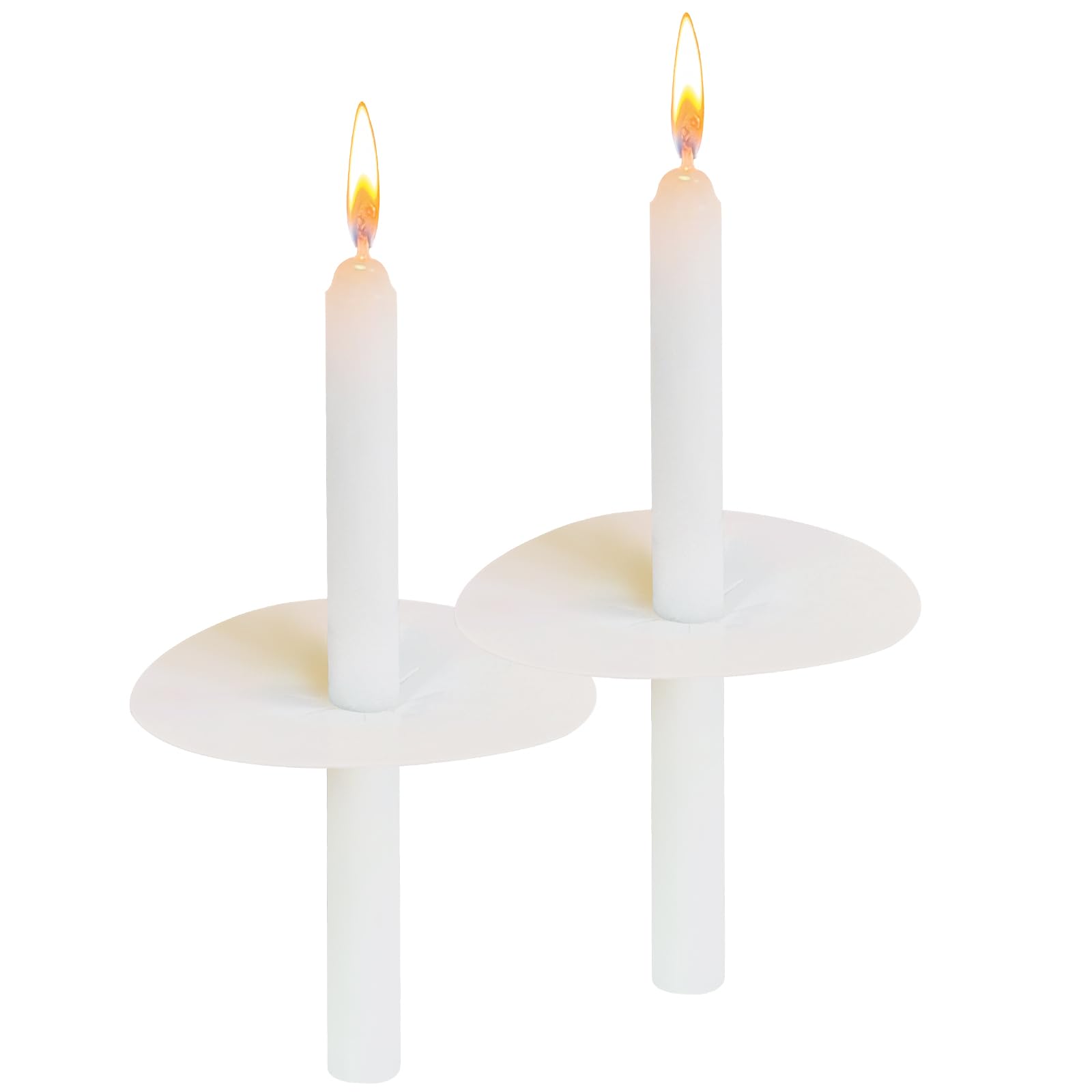 Church Candles with Drip Guard Unscented White Taper Candles, 20 Candles per Box, 5" H X 1/2" D for Devotional Candle Vigils, Prayers, Blessings, Religious, Devotional Ceremonies