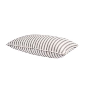 SUPMAISON Pack of 2 Decorative Indoor Outdoor Outdoor Pillow 20" x 12", (Polyester, Crestwood Stripe Gray)