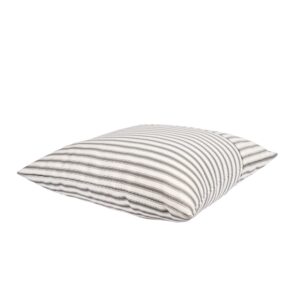 SUPMAISON Pack of 2 Decorative Indoor Outdoor Pillow 18" x 18", (Polyester, Crestwood Stripe Gray)