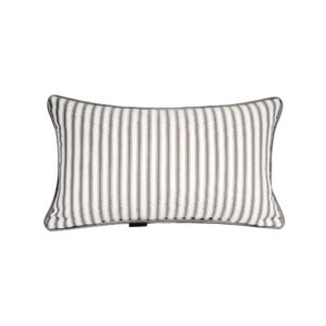 SUPMAISON Pack of 2 Decorative Indoor Outdoor Outdoor Pillow 20" x 12", (Polyester, Crestwood Stripe Gray)