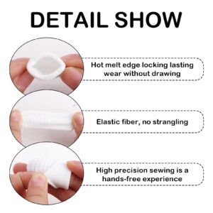 4 PCS Pet Finger Toothbrush Dog Toothbrush Cat Toothbrush Microfiber Fingerbrush for Small to Large Dogs Cats Teeth Oral Cleaning Dental Care Washable Comfortable Durable 1 Set for Two Fingers White