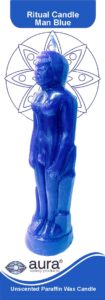 1 piece aura figure candle blue man vela figura hombre azul 7.50