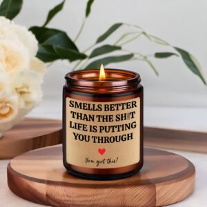 GSPY Scented Candles - Gifts for Hard Times, Cancer Gifts, You Got This Gifts for Women, Get Well Gift - Funny Motivational, Encouragement, Feel Better, After Surgery, Cheer Up Gifts for Women