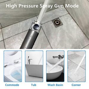 Filtered Shower Head with Handheld, 3 Spray Modes Water Saving High Pressure Showerhead Set with 59″ Hose、Bracket、Cotton Filters, Power Wash for Hard Water, Showerhead with ON/OFF Switch for Pets Bath