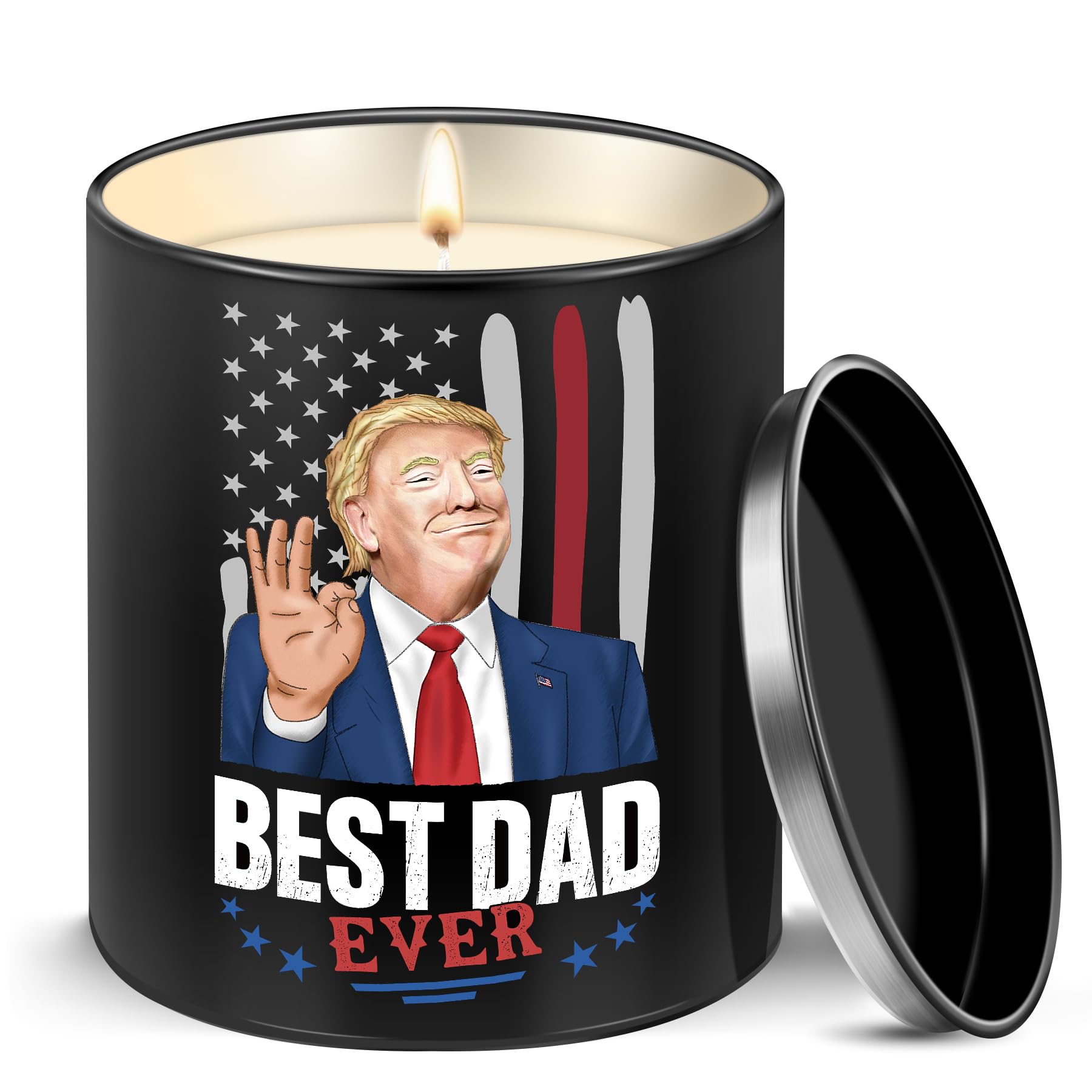 Dad Gifts for Fathers Day - Christmas Birthday Gifts from Son Daughter - Funny Bonus Step Dad Adoptive Father Best Father in Law Gifts for Men Cool Dad’s Scented Candle