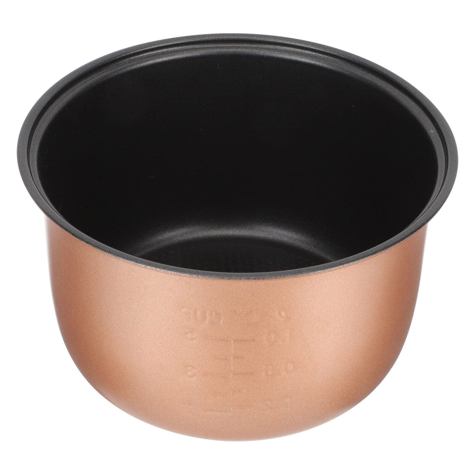 Ciieeo Rice Cooker Inner Pot Aluminum Alloy Rice Cooker Inner Tank Nonstick Cake Pan 2L Cooking Liner Container Only Golden