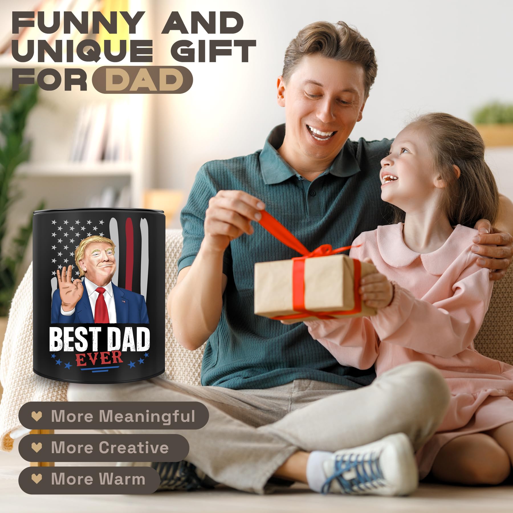 Dad Gifts for Fathers Day - Christmas Birthday Gifts from Son Daughter - Funny Bonus Step Dad Adoptive Father Best Father in Law Gifts for Men Cool Dad’s Scented Candle