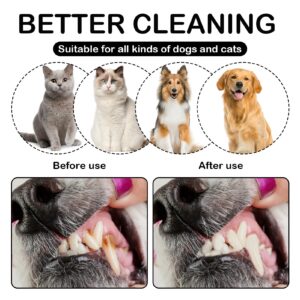 4 PCS Pet Finger Toothbrush Dog Toothbrush Cat Toothbrush Microfiber Fingerbrush for Small to Large Dogs Cats Teeth Oral Cleaning Dental Care Washable Comfortable Durable 1 Set for Two Fingers White