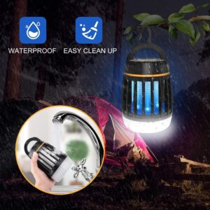 Mosquito Killer, 3 in 1 Bug Zapper,Waterproof Insect Fly Trap for Outdoor & Indoor,LED Lantern, Emergency Power Supply 2000mAh for Home, Camping, Gnats, Backyard, Patio, black, CH16-130