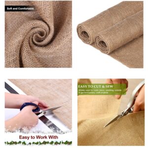 MDS 5 Yard Multipurpose Natural Burlap Fabric 40Ó Wide, 100% Jute Hessian Cloth for Wedding Party Event Decoration, DIY, Crafts, Home, Table Linens, Landscaping, Plants & Trees Covering