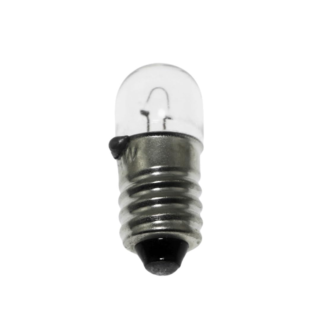 SQXBK 20PCS 12V3W E10 Warm White Miniature Screw Base Light Bulbs for Home Experiment Circuit Electrical Test Accessories