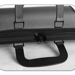 Kqcibz Black Art Portfolio Case Artist Carrying Case Artist Portfolios Case with Shoulder Strap (19X14.7X1.5 Inches)