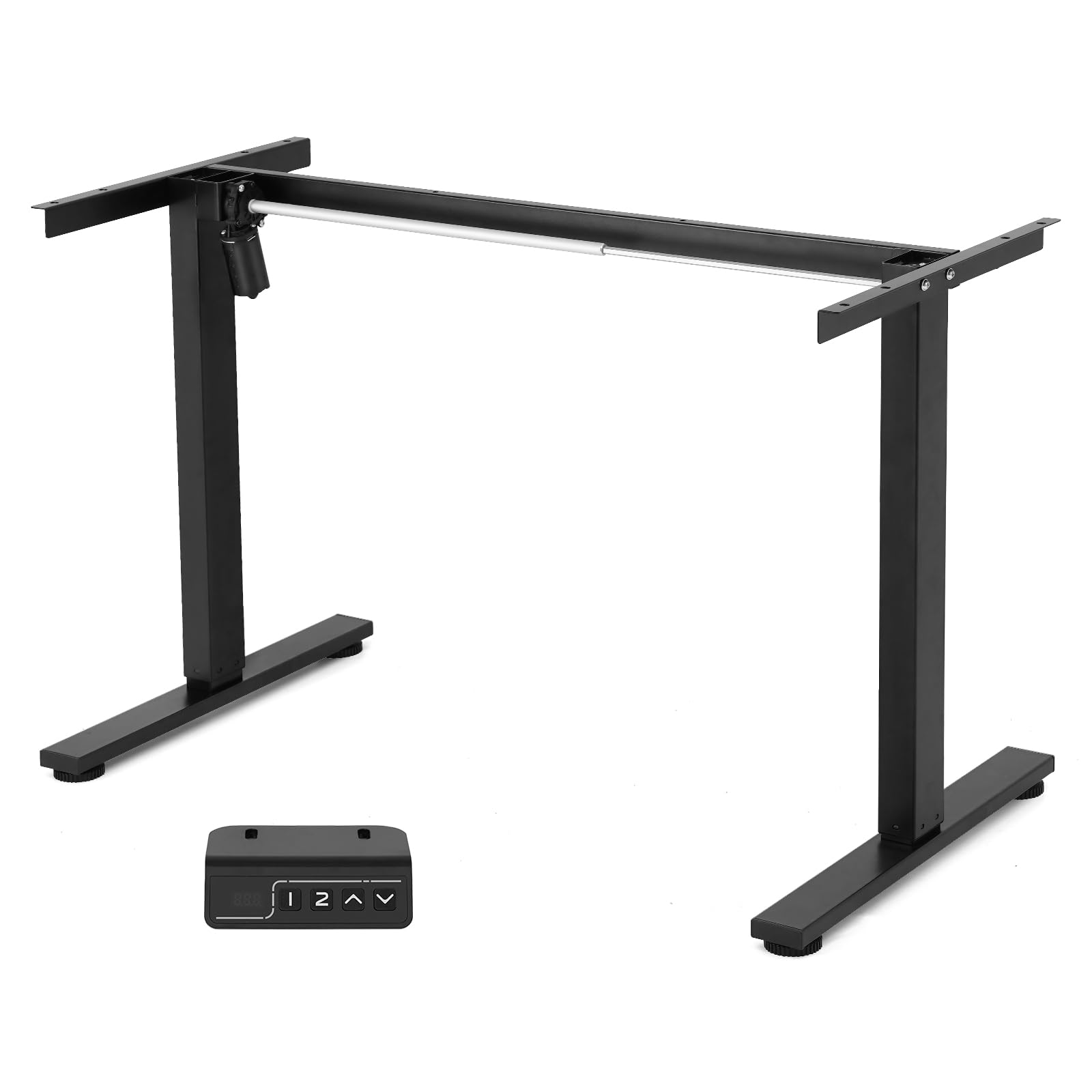 TOPSKY Single Motor 2-Stage Electric Adjustable Standing Computer Desk for Home and Office with 27.1"-44.8" Adjustable Height Range DF00.01 (Black Frame only)