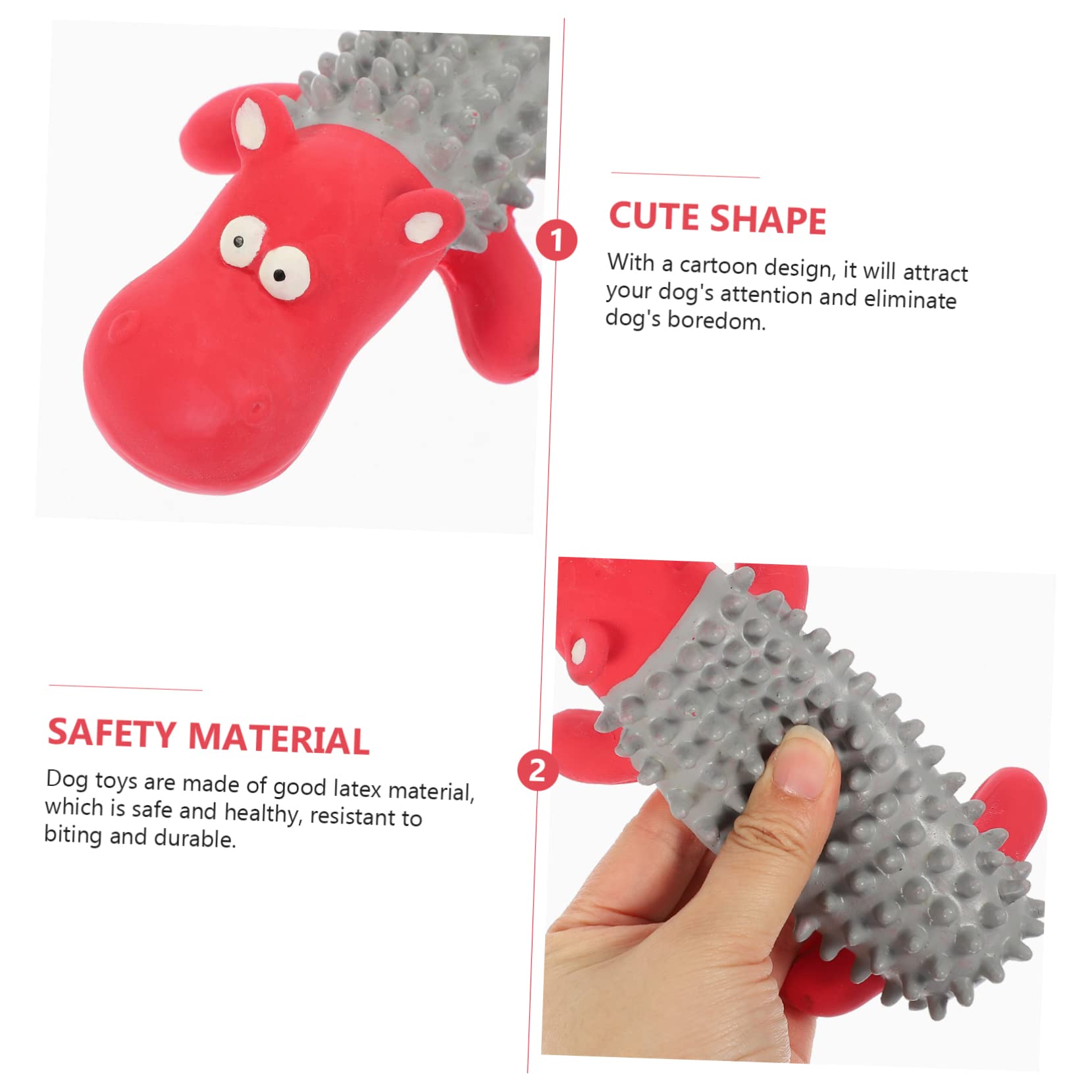 Sosoport Pet Latex Toys Teeth Cleaning Toy Dog Teething Toy Dog Chewing Toy Vocalizing Dental Care Toy Dog Supply Puppy Chewing Toy Adorable Dog Toy Puppy Toy Dog Chew Toy