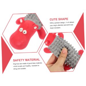 Sosoport Pet Latex Toys Teeth Cleaning Toy Dog Teething Toy Dog Chewing Toy Vocalizing Dental Care Toy Dog Supply Puppy Chewing Toy Adorable Dog Toy Puppy Toy Dog Chew Toy