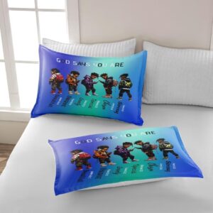 GRAT TIOC Black Boy Comforter Set for Kids Teens Queen,Cute Black African American Boy Bedding Set,Afro Boy Melanin God Says I Am Christian Bedroom Bed Set 3 Pcs with 2 Pillowcases