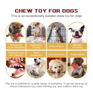 FOXLVDA Lobster Dog Toy Power Chew – Dog Toys for Aggressive Chewers, Cute Dog Toys Made from Food-Grade Nylon and Coffee Wood, Safe, Non-Toxic and Sturdy for Small, Medium & Large Dogs- Red