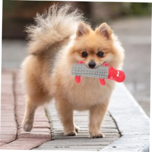 Sosoport Pet Latex Toys Teeth Cleaning Toy Dog Teething Toy Dog Chewing Toy Vocalizing Dental Care Toy Dog Supply Puppy Chewing Toy Adorable Dog Toy Puppy Toy Dog Chew Toy