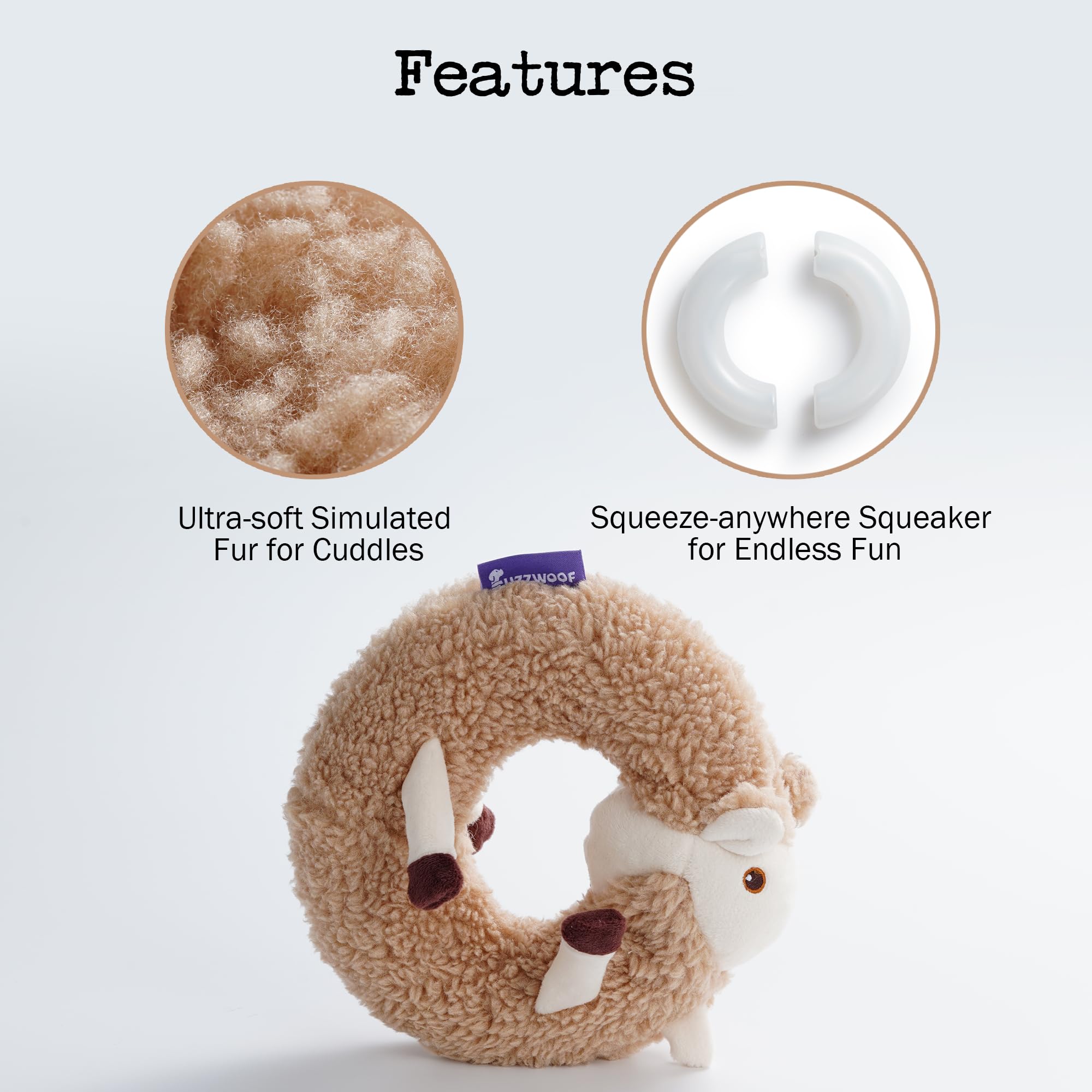 Alpaca Dog Squeaky Toy, Puppy Toys for Teething, Fetch Dog Toys | Soft Plush Dog Toys for Small Medium and Large Dogs, Interactive Small Dog Toys to Keep Them Busy