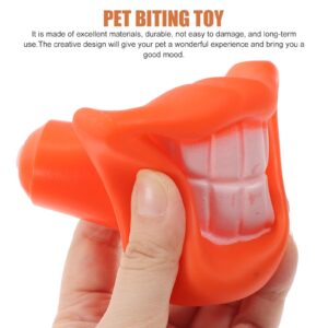 INOOMP 3pcs Pet Toy Fetching Dog Toys Dog Lip Toy Chew Toys for Dogs Pet Supplies Smile Chew Toy Dog Bite Toy Chewing Toy Puppy Teething Toys Puppy Molar Chew Toy Vocalize Vinyl