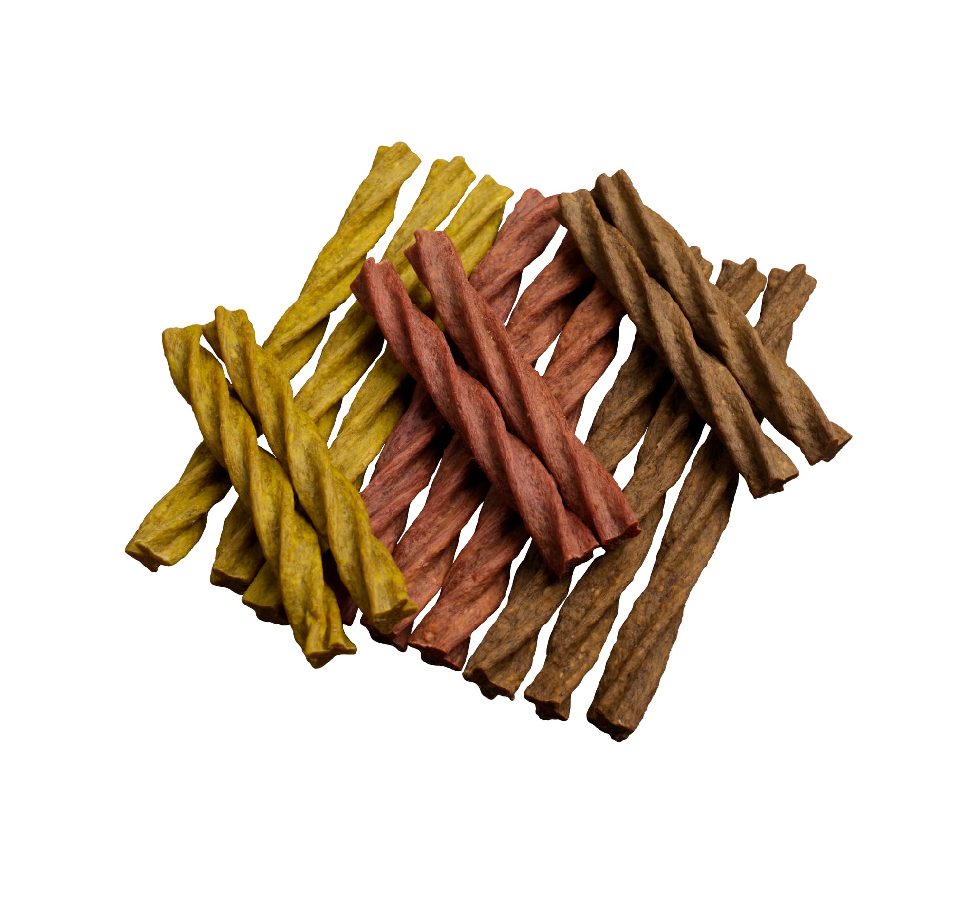 Gnawturals Dental Chews Twisted Sticks | for Medium Dogs | Natural Scrubbing Action to Fight Plaque and Tartar While Refreshing Your Dog's Breath (5 Sticks, Peanut Butter)