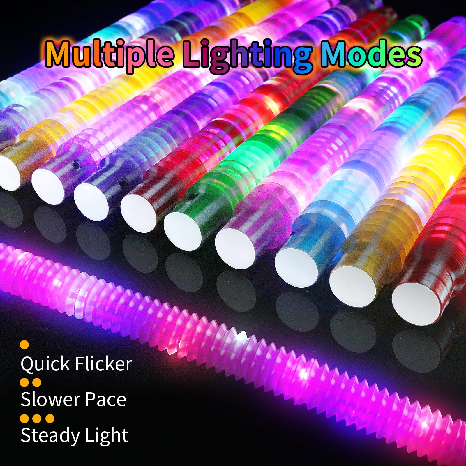 12 PCS Light up Party Favors for Kids 4-8-12, Glow in The Dark Party Supplies, Glow Sticks Pop Tubes Pack, Goodie Gift Bag Stuffer Fillers, Birthday Return Gifts Treats Prizes for Boys Girls