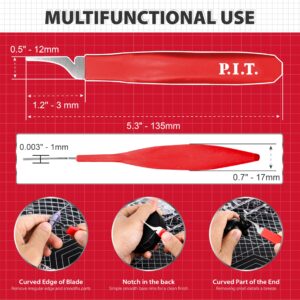 P.I.T. Metal File Set, 2Pcs Needle Files Set & Mouldline Remover, Miniature and Model Files Hand Tools, Diamond File for Model, Plastic, Metal, Wood, Jewelry Tools, DIY, Hobby