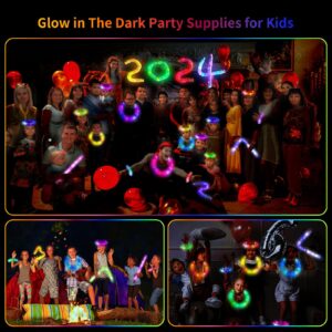 12 PCS Light up Party Favors for Kids 4-8-12, Glow in The Dark Party Supplies, Glow Sticks Pop Tubes Pack, Goodie Gift Bag Stuffer Fillers, Birthday Return Gifts Treats Prizes for Boys Girls