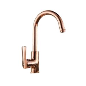 rose gold brass kitchen faucet swivel kitchen faucet one hand hot and cold washbasin mixer faucet (color : rose gold)