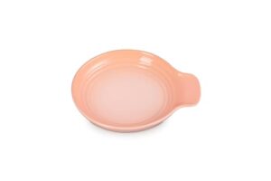 le creuset stoneware signature round spoon rest, 6in., peche