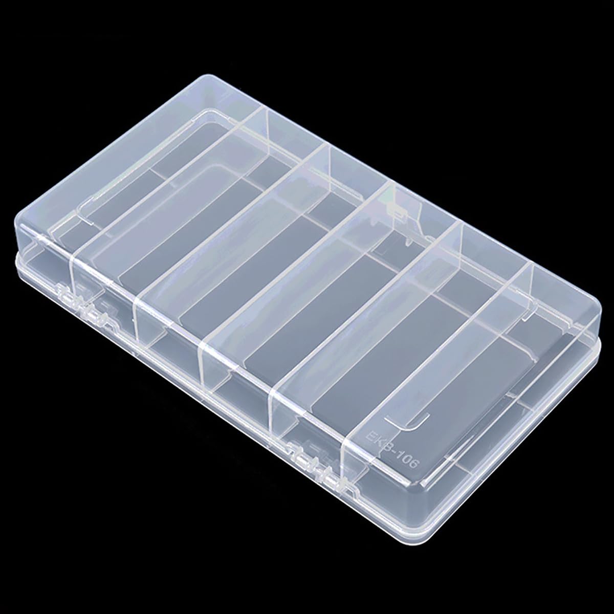 Farmer Mani 6 Grids Clear Plastic Organizer Box, Bead Storage Containers, Craft Organizers and Storage Beads Organizer, Art DIY, Crafts Jewelry Storage, Fishing Tackles, 2 PACK