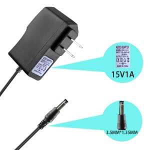 15V 1A Power Supply Charger for Car Jump Starter DBPower, Gooloo, Audew, Tacklife Battery Peak 450A-1000A