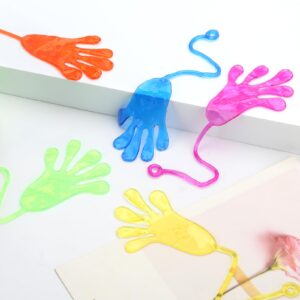 52 pcs Sticky Hands, Party Favors for Kids 4-8 8-12 Goodie Bag Stuffers Treasure Box Prizes Mini Stretchy Hands Fidget Toys Adults Party Supplies Birthday Gifts for Boys Girls Teens