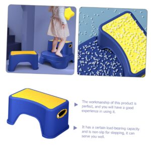 SUPVOX Children's Step Stool Wood Nonslip Step Stool Plastic Step Stool Bathroom Foot Stool Doorway Low Mini Plastic Stool Footstool Toilet Step Stool for Adults Bedpan Non-Slip Pp